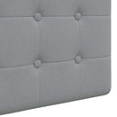 Hængende sengegavl Lysegrå Stof