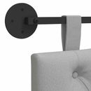 Hængende sengegavl Skygrå Stof