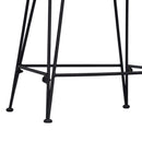 Barbænk 2 stk. Sort 44 x 54 x 96 cm Rattan og Stål