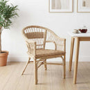 Staplestol Naturfarvet 60 x 60 x 81 cm Rattan