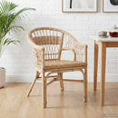 Staplestol Naturfarvet 60 x 60 x 81 cm Rattan