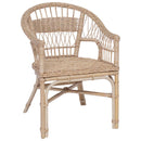 Staplestol Naturfarvet 60 x 60 x 81 cm Rattan