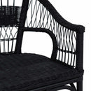Staplestol Sort 60 x 60 x 81 cm Rattan