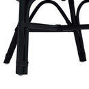 Staplestol Sort 60 x 60 x 81 cm Rattan