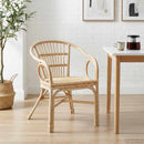 Staplestol Naturfarvet 58 x 60 x 81 cm Rattan