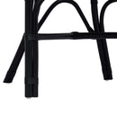 Staplestol Sort 58 x 60 x 81 cm Rattan