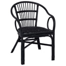 Staplestol Sort 58 x 60 x 81 cm Rattan