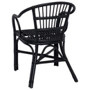 Staplestol Sort 58 x 60 x 81 cm Rattan
