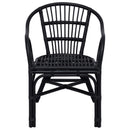 Staplestol Sort 58 x 60 x 81 cm Rattan