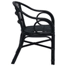 Staplestol Sort 58 x 60 x 81 cm Rattan