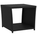 Have lounge sæt 3 stk. Sort PE rattan og pulverlakeret stål