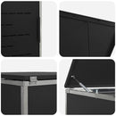 Skraldespand opbevaring Sort 138 x 77,5 x 112,5 cm
