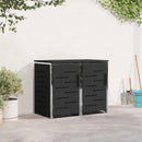 Skraldespand opbevaring Sort 138 x 77,5 x 112,5 cm