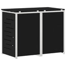 Skraldespand opbevaring Sort 138 x 77,5 x 112,5 cm