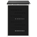 Skraldespand opbevaring Sort 138 x 77,5 x 112,5 cm