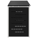 Skraldespand opbevaring Sort 276 x 77,5 x 112,5 cm