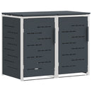 Skraldespand opbevaring Antracit 138 x 77,5 x 112,5 cm