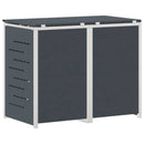 Skraldespand opbevaring Antracit 138 x 77,5 x 112,5 cm
