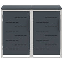 Skraldespand opbevaring Antracit 138 x 77,5 x 112,5 cm