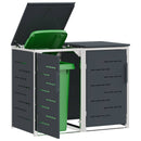 Skraldespand opbevaring Antracit 138 x 77,5 x 112,5 cm