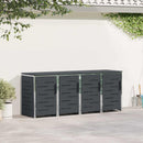 Skraldespand opbevaring Antracit 276 x 77,5 x 112,5 cm