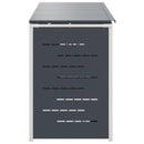 Skraldespand opbevaring Antracit 276 x 77,5 x 112,5 cm