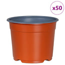 Rund Blomsterpotte 50 pcs Terrakotta Ø 10 x 8 cm Plastik
