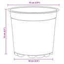 Blomsterpotte 100 pcs Terrakotta Ø 15 x 13 cm Plastik