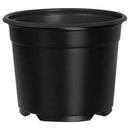 Rund Blomsterpotte 100 pcs Sort Ø 10 x 8 cm Plastik