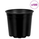 Blomsterpotte 100 pcs Sort Ø 15 x 13 cm Plastik