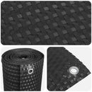 Balkonskærm med øjer Sort