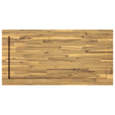 Rektangulært Bordplade 130 x 60 x 3,2 cm Rektangulær