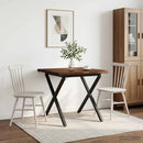 Dining table med live edge 70 x 70 x 75 cm Massivt Akacietræ
