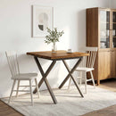 Dining table med live edge 90 x 90 x 75 cm Massivt Akacietræ