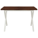 Dining table med live edge 90 x 55 x 75 cm Massivt Akacietræ