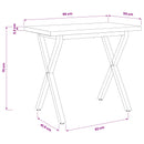 Dining table med live edge 90 x 55 x 75 cm Massivt Akacietræ