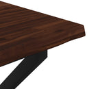 Dining table med live edge 70 x 70 x 75 cm Massivt Akacietræ
