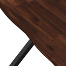 Dining table med live edge 70 x 70 x 75 cm Massivt Akacietræ