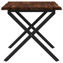 Dining table med live edge 70 x 70 x 75 cm Massivt Akacietræ