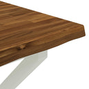 Dining table med live edge 70 x 70 x 75 cm Massivt Akacietræ