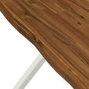 Dining table med live edge 70 x 70 x 75 cm Massivt Akacietræ