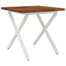 Dining table med live edge 70 x 70 x 75 cm Massivt Akacietræ
