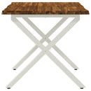 Dining table med live edge 70 x 70 x 75 cm Massivt Akacietræ