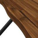 Dining table med live edge 120 x 70 x 75 cm Massivt Akacietræ