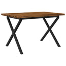 Dining table med live edge 120 x 70 x 75 cm Massivt Akacietræ
