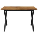 Dining table med live edge 120 x 70 x 75 cm Massivt Akacietræ
