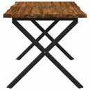 Dining table med live edge 120 x 70 x 75 cm Massivt Akacietræ