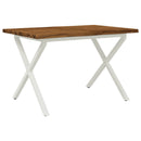 Dining table med live edge 120 x 70 x 75 cm Massivt Akacietræ