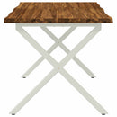 Dining table med live edge 120 x 70 x 75 cm Massivt Akacietræ