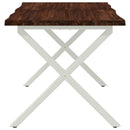 Dining table med live edge 120 x 80 x 75 cm Massivt Akacietræ